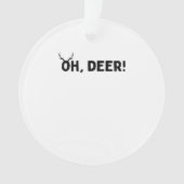 Oh Deer Simple Aesthetic Acrylic Ornament (Vorderseite)