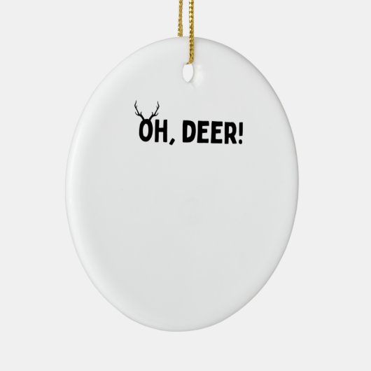 Oh Deer Simple Aesthetic Ornament (Rechts)