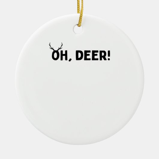 Oh Deer Simple Aesthetic Ornament (Vorne)