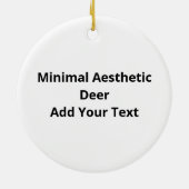 Oh Deer Simple Aesthetic Ornament (Hinten)