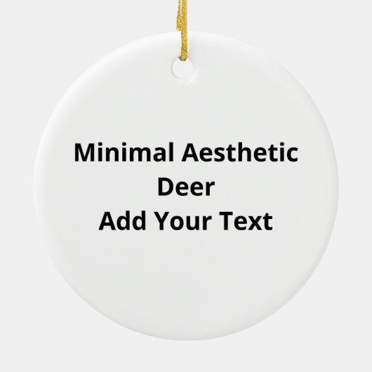 Oh Deer Simple Aesthetic Ornament (Hinten)