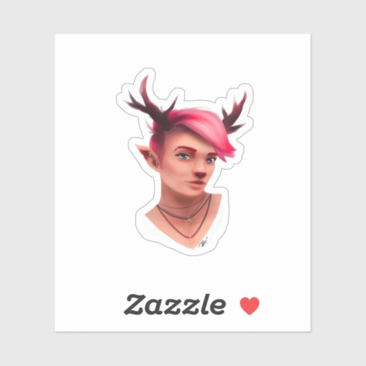 Oh Deer Simple Creative Style Aufkleber (Blatt)