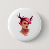 Oh Deer Simple Creative Style  Button (Vorderseite)