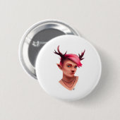Oh Deer Simple Creative Style Button (Vorne & Hinten)