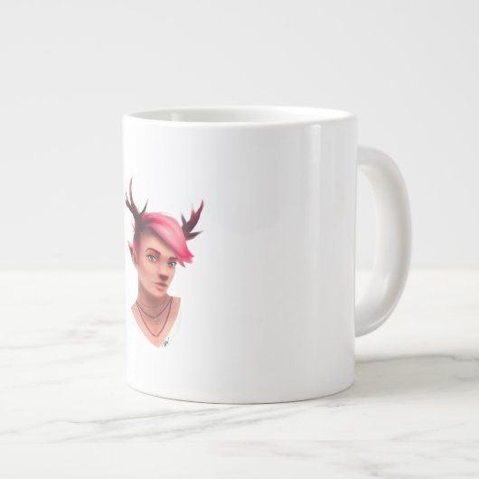 Oh Deer Simple Creative Style Jumbo-Tasse (Vorderseite Rechts)
