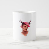 Oh Deer Simple Creative Style Jumbo-Tasse (Vorderseite)