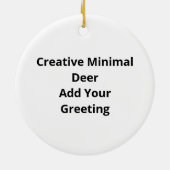 Oh Deer Simple Creative Style Keramik Ornament (Hinten)