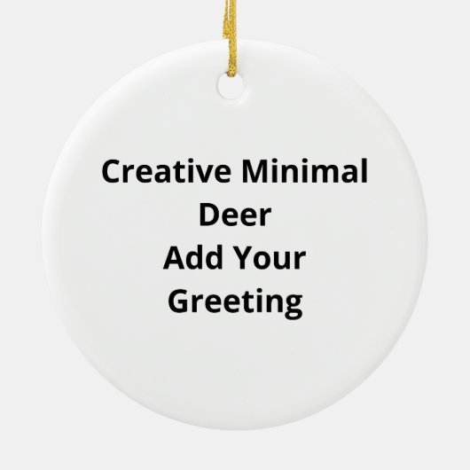 Oh Deer Simple Creative Style Keramik Ornament (Hinten)