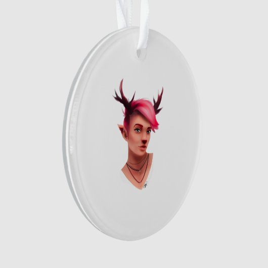 Oh Deer Simple Creative Style Ornament (Vorderseite)