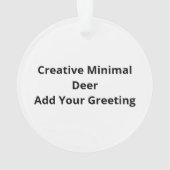 Oh Deer Simple Creative Style Ornament (Rückseite)