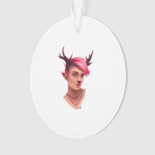 Oh Deer Simple Creative Style Ornament (Vorderseite)