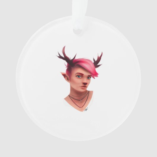 Oh Deer Simple Creative Style Ornament (Vorderseite)