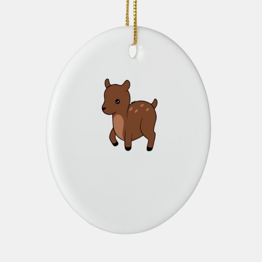 Oh Deer Soft Minimal Design Keramik Ornament (Rechts)