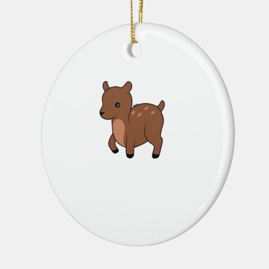 Oh Deer Soft Minimal Design Keramik Ornament (Links)