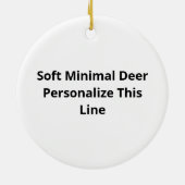 Oh Deer Soft Minimal Design Keramik Ornament (Hinten)