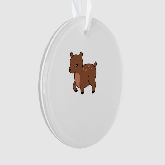 Oh Deer Soft Minimal Design Ornament (Vorderseite)