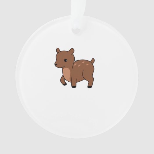 Oh Deer Soft Minimal Design Ornament (Vorderseite)