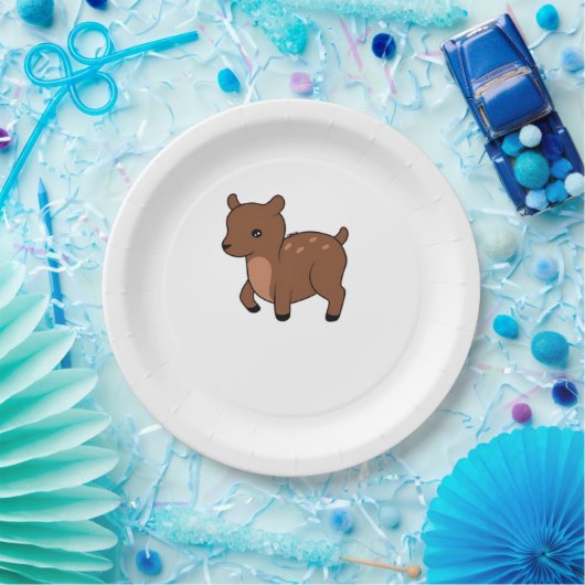 Oh Deer Soft Minimal Design Pappteller (Party)