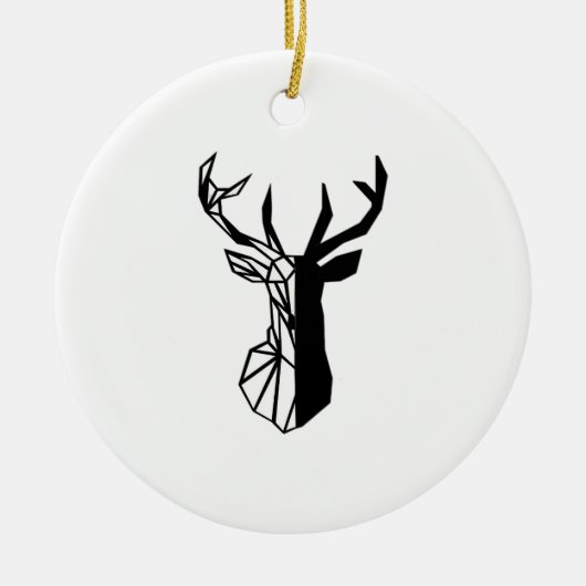 Oh Deer Soft Minimal Vibe Keramik Ornament (Vorne)