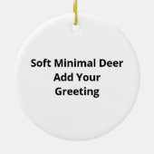 Oh Deer Soft Minimal Vibe Keramik Ornament (Hinten)