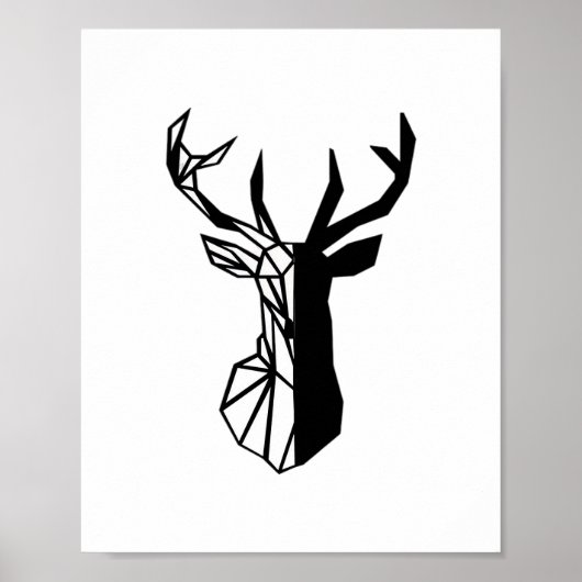 Oh Deer Soft Minimal Vibe Poster (Vorne)