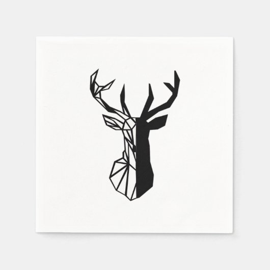 Oh Deer Soft Minimal Vibe Serviette (Vorderseite)