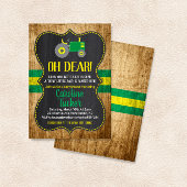 Oh Deer Tractor Baby Dusche Einladungskarte Einladung