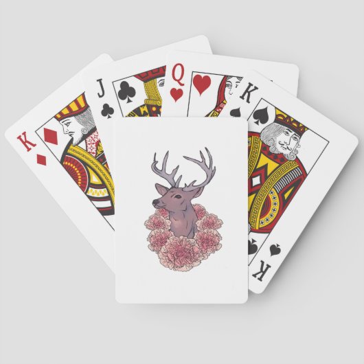 Oh Deer Trendige Minimale Ästhetik Spielkarten (Rückseite)