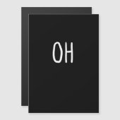 Oh Deer Trendy Halloween Style  Magnetkarte (Vorne/Hinten)