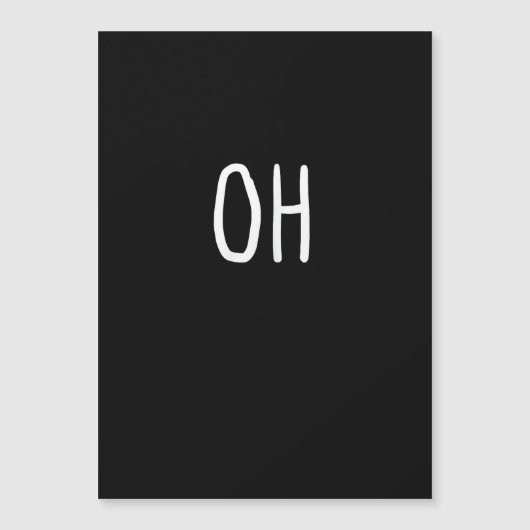 Oh Deer Trendy Halloween Style  Magnetkarte (Vorderseite)