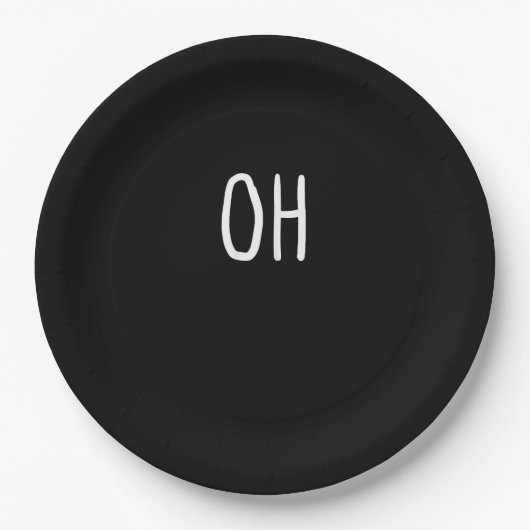 Oh Deer Trendy Halloween Style Pappteller (Vorderseite)