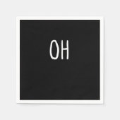 Oh Deer Trendy Halloween Style Serviette (Vorderseite)