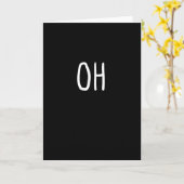 Oh Deer Trendy Halloween StyleFolded Greeting Card Karte (Gelbe Blume)