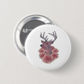 Oh Deer Trendy Minimal Aesthetic Button (Vorne & Hinten)