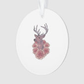 Oh Deer Trendy Minimal Aesthetic Ornament (Vorderseite)