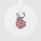 Oh Deer Trendy Minimal Aesthetic Ornament (Vorderseite)