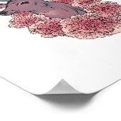 Oh Deer Trendy Minimal Aesthetic  Poster (Ecke)