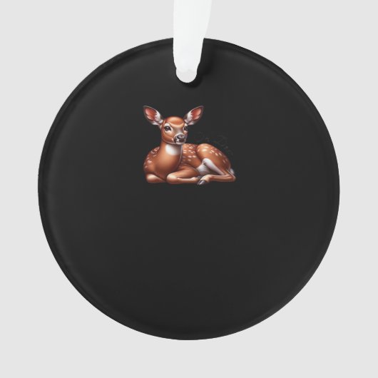Oh Deer Trendy Modern Aesthetic Ornament (Vorderseite)