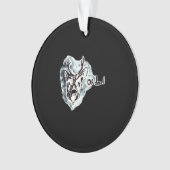 Oh Deer Trendy Modern Style Ornament (Vorderseite)