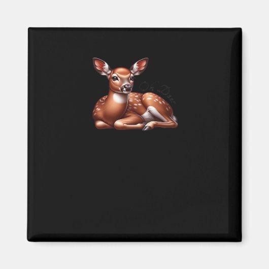 Oh Deer Trendy Moderne Ästhetik  Magnet (Vorne)