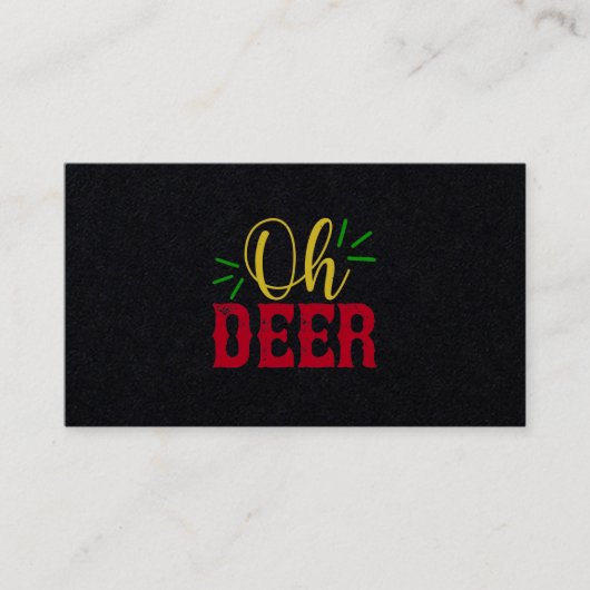 Oh Deer Visitenkarte (Vorderseite)