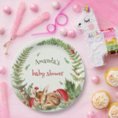 Oh Deer Wald Blumen Babyhirsch Babyparty Pappteller (Party)