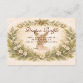 Oh Deer Wald Windel Raffle Begleitkarte (Vorderseite)