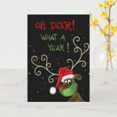 Oh, Deer! Was für ein Jahr! Inspiritivität Karte (Gelbe Blume)