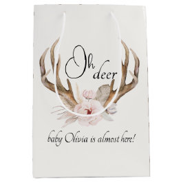Oh Deer Watercolor Babydusche Geschenktasche Mittlere Geschenktüte