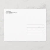 Oh Deer Watercolor Pink Cloud Baby Dusche Postkarte (Rückseite)