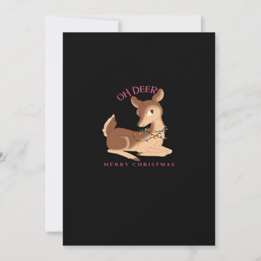 Oh Deer Weihnachten Modernes Design (Vorderseite)