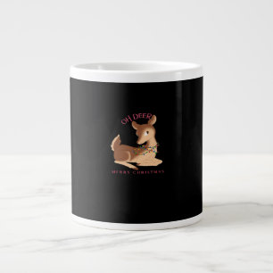 Oh Deer Weihnachten Modernes Design Jumbo-Tasse