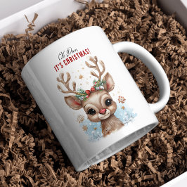 Oh Deer, Weihnachten! Niedliche Rentier-Tasse Jumbo-Tasse