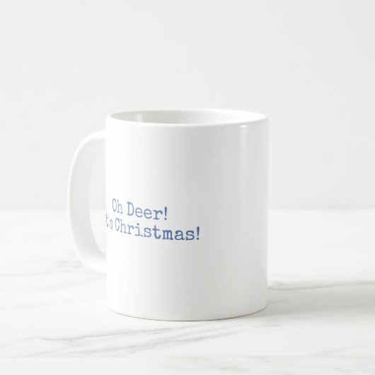 Oh Deer, Weihnachten - Tasse (Vorderseite Links)